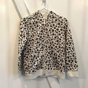 Cat and Jack Cheetah Print Zip Hoodie